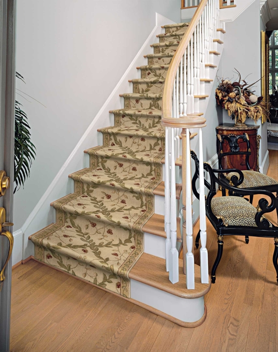 Ashton House Regal Vine A02R Ivory Runner