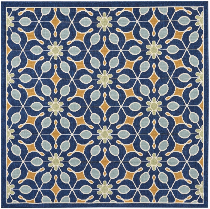 Caribbean Crb07 Navy Outdoor Rug