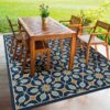 Caribbean Crb07 Navy Outdoor Rug