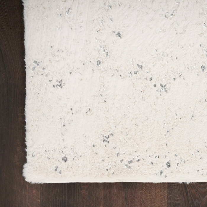 Cozy Shimmer Csh01 Ivory Silver Area Rug