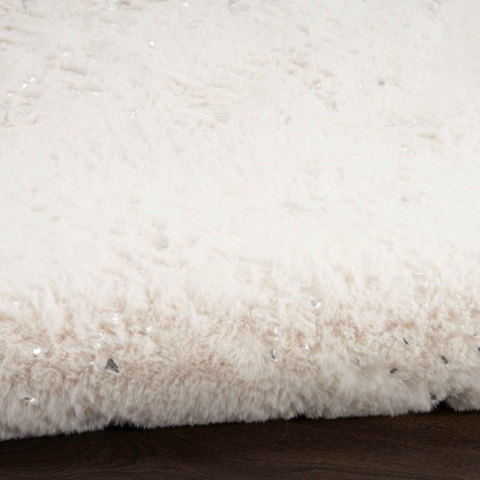 Cozy Shimmer Csh01 Ivory Silver Area Rug