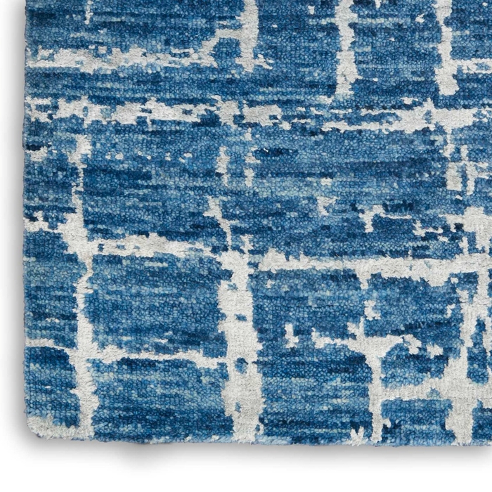 Luna Lun02 Blue Silver Rug