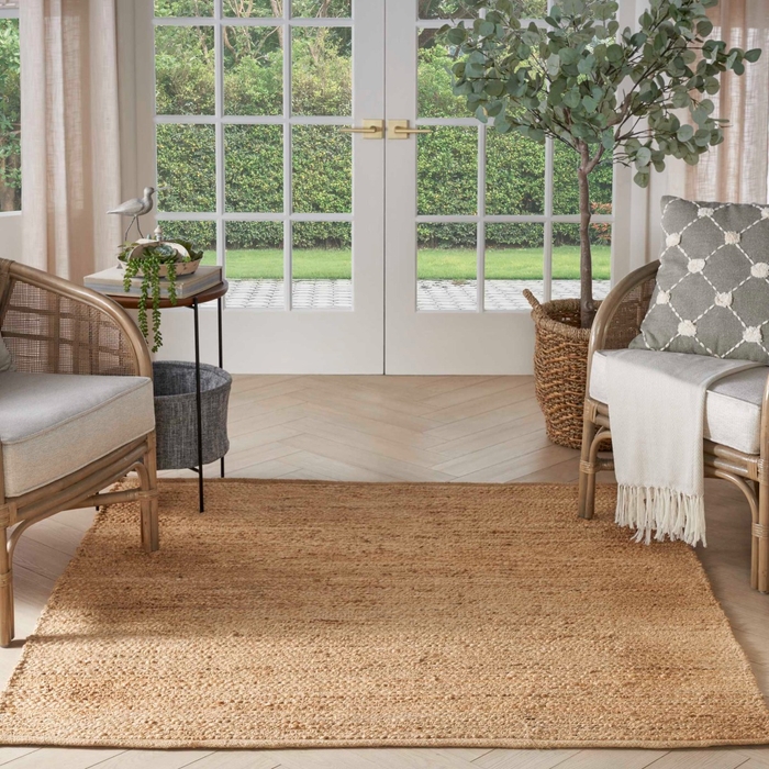 Natural Jute Njt01 Bleached Area Rug