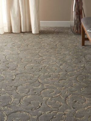Somerset Scrollwork St02 Silver Broadloom