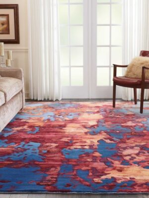 Prismatic Prs13 Blue/Flame Rug