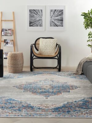 Quarry Qua12 Blue/Grey Rug