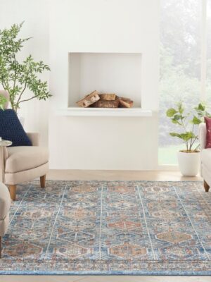 Quarry Qua15 Blue/Multi Rug