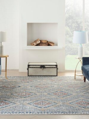 Quarry Qua16 Blue/Ivory Rug