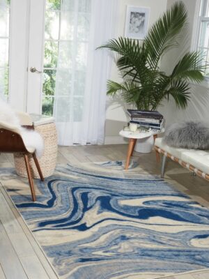 Somerset St749 Light Blue Rug