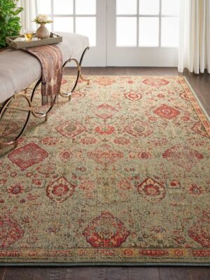 Somerset St90 Light Green Rug