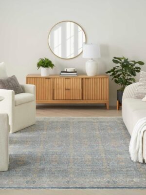 Starry Nights Stn08 Light Blue Rug