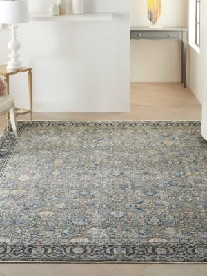 Starry Nights Stn10 Grey/Navy Rug