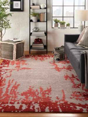Symmetry Smm02 Beige/Red Rug