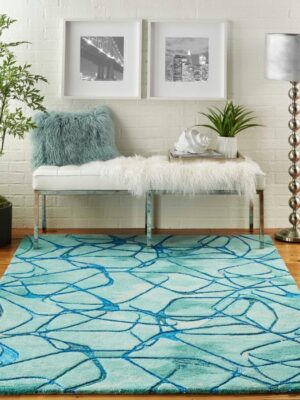 Symmetry Smm05 Aqua/Blue Rug