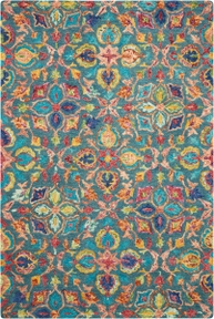 Vibrant Vib08 Teal Rug