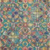Vibrant Vib08 Teal Rug