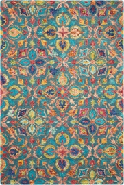 Vibrant Vib08 Teal Rug