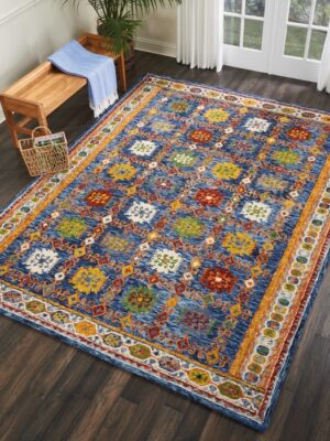 Vibrant Vib09 Navy Rug